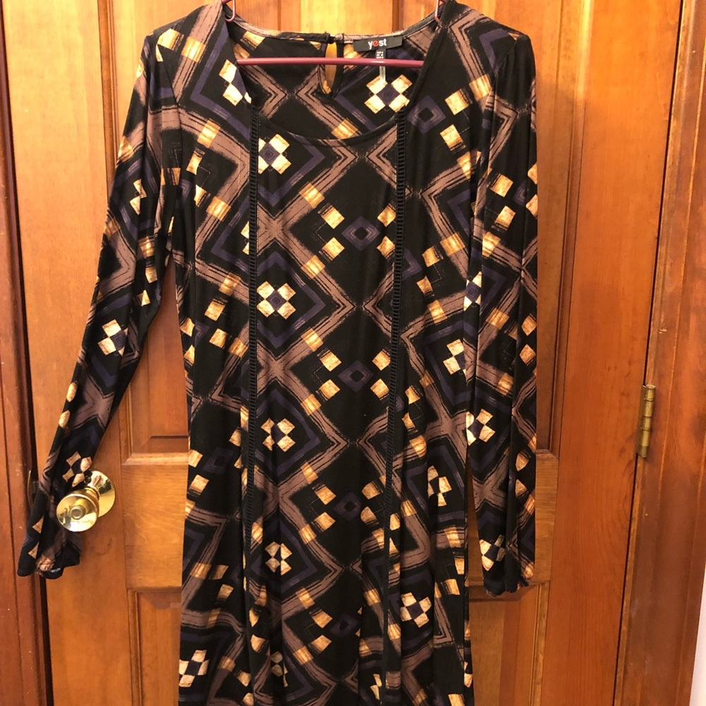 Drapey long sleeve dress